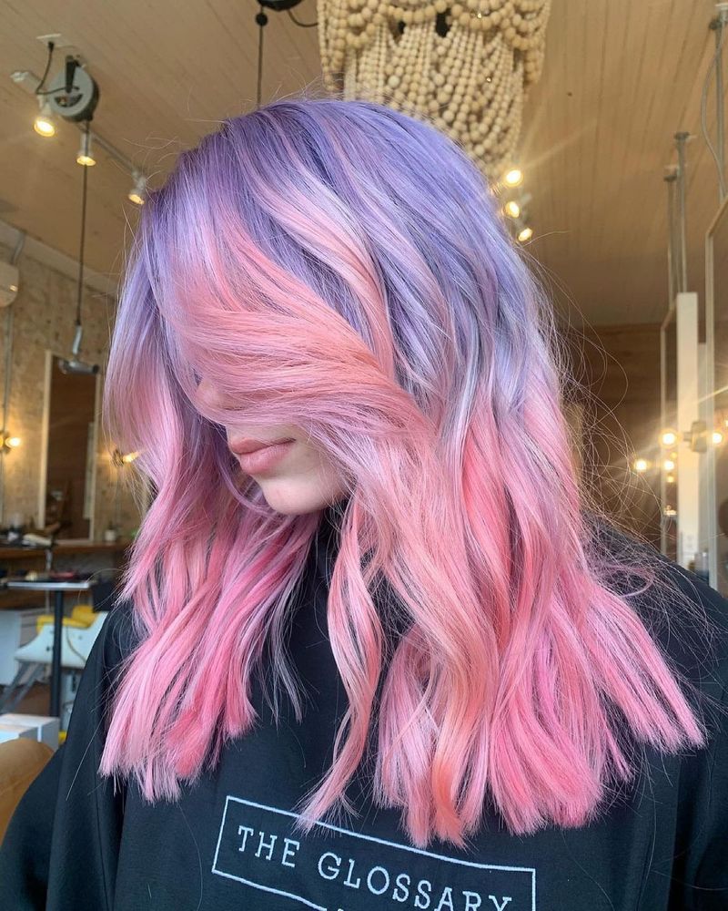 16. Lavender Melt with Bubblegum Ends