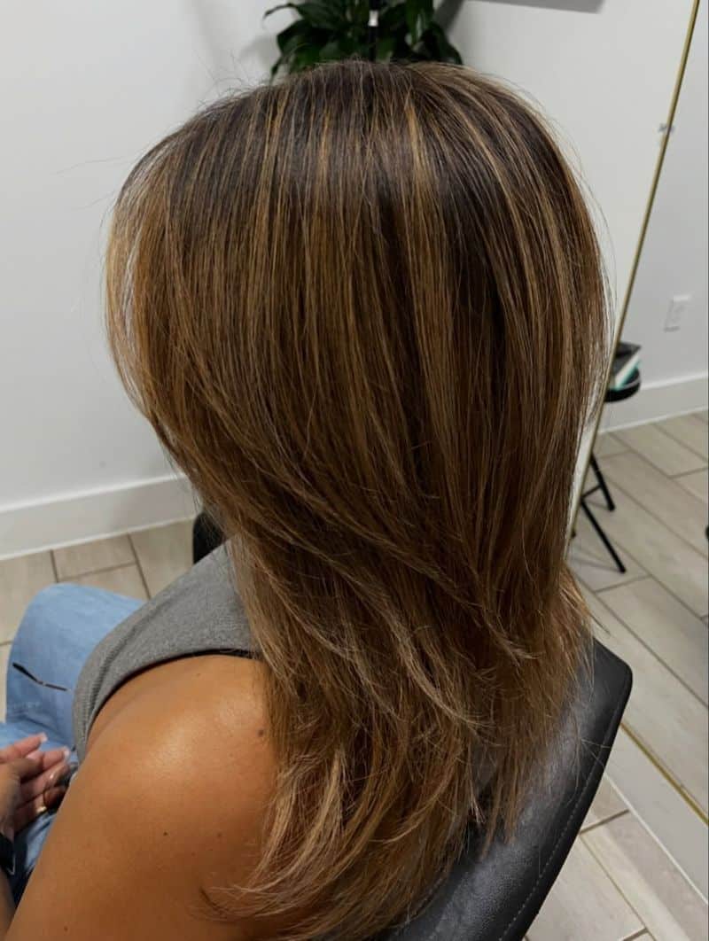 20. Layered Amber Highlights