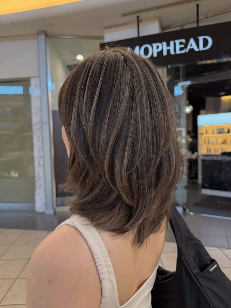 26. Layered Ash Brown Shag