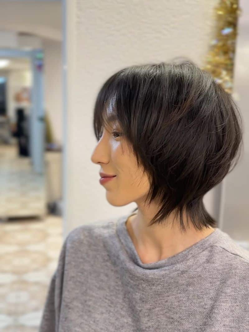 19. Layered Feathered Pixie Bob