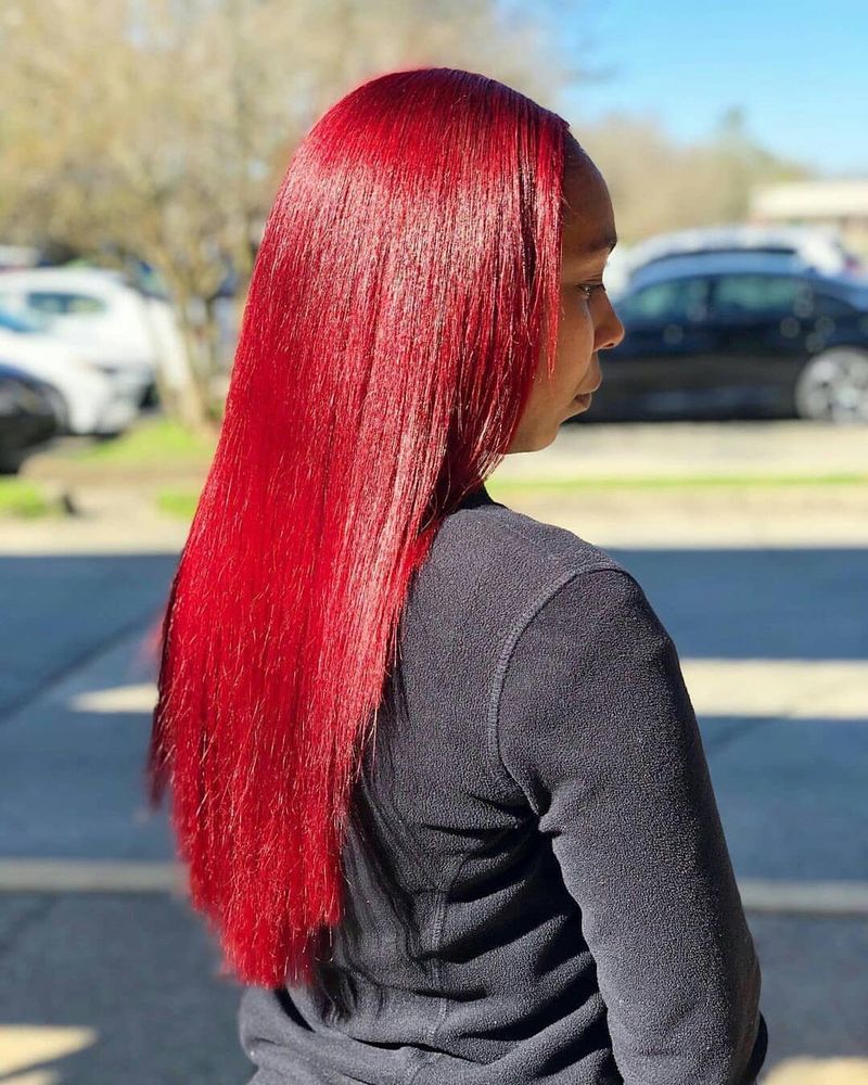 7. Liquid Ruby Straight Layers