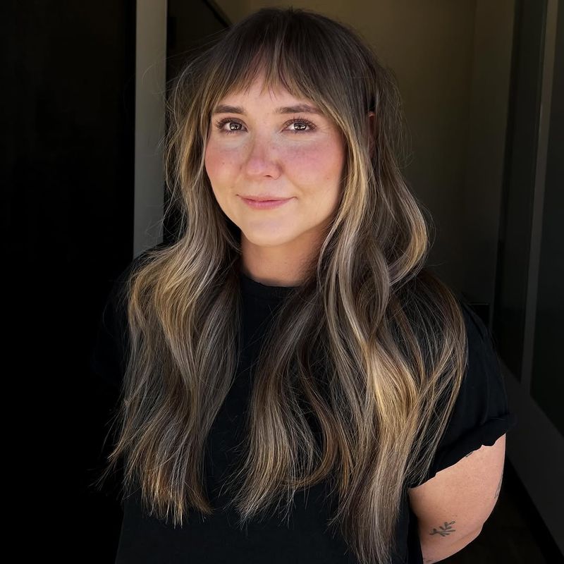 13. Long Layered Cut with Micro Fringe