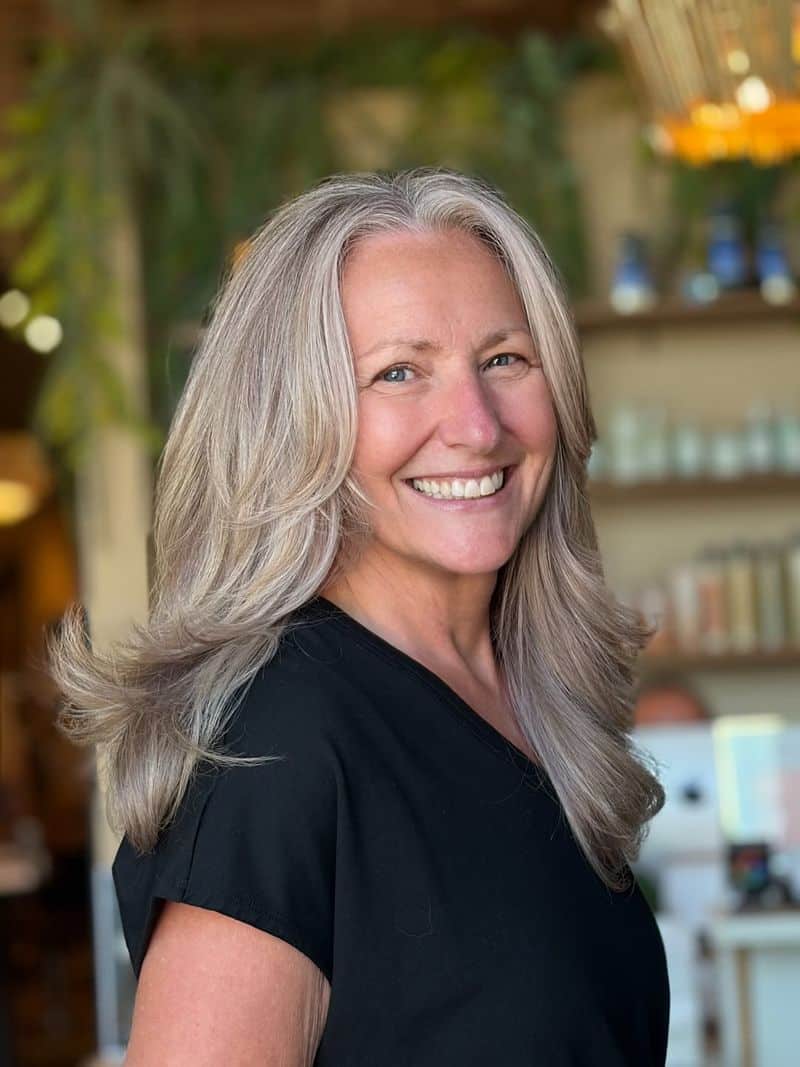 37. Long Layered Silver Blowout