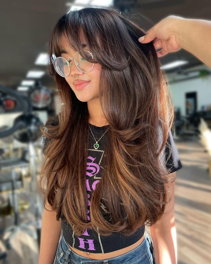 24. Long Layers with Feathered Side Sweeps