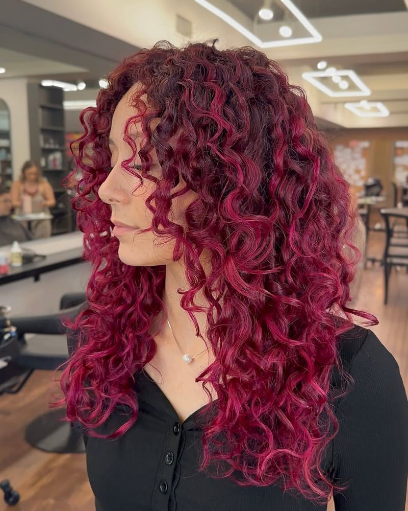 12. Magenta Curls