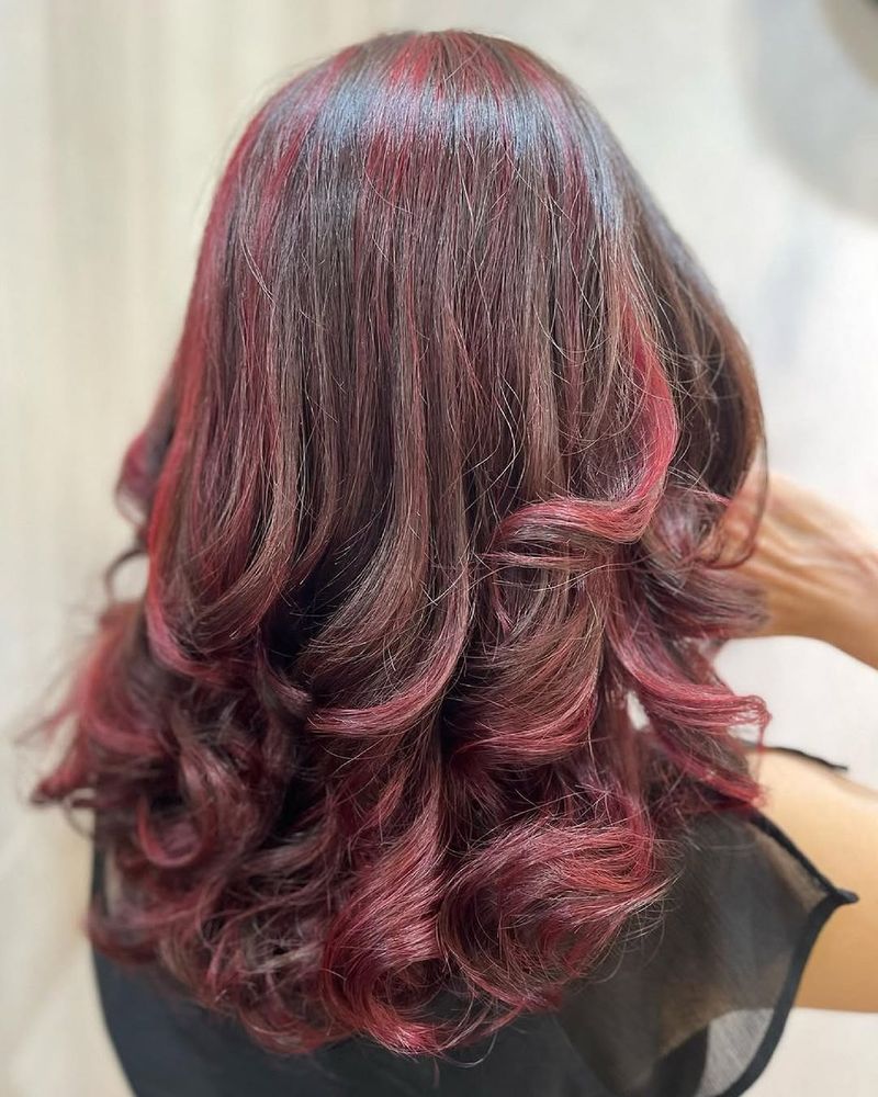 12. Magenta Ribbon Layers