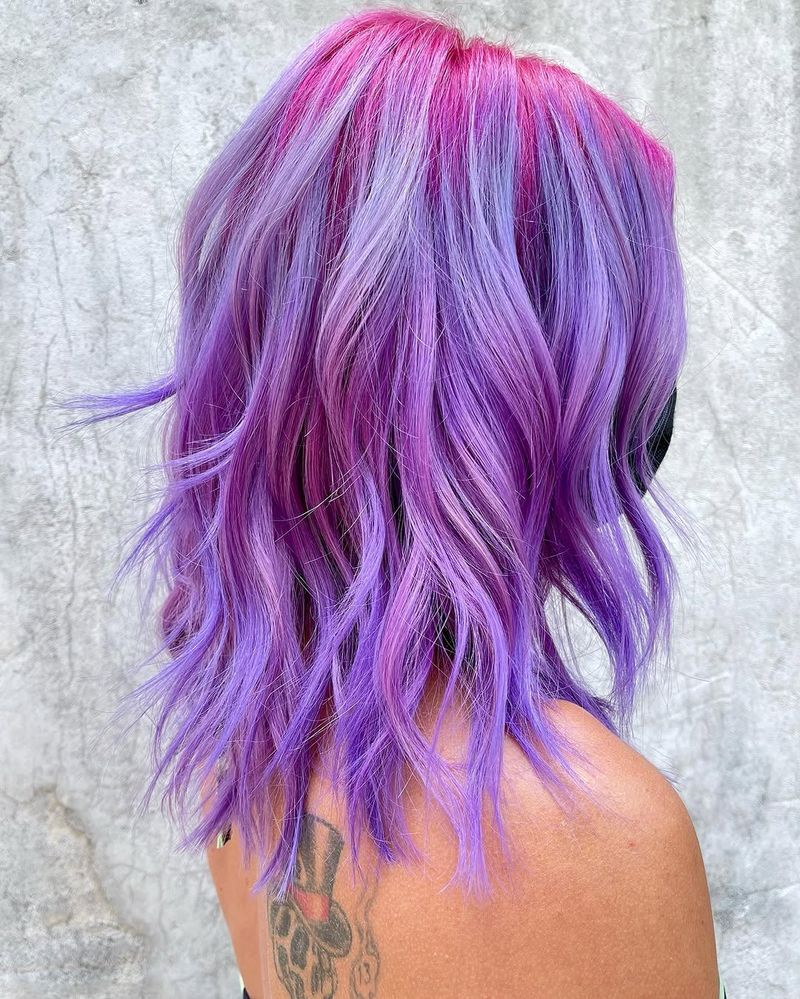36. Magenta and Lavender Melt