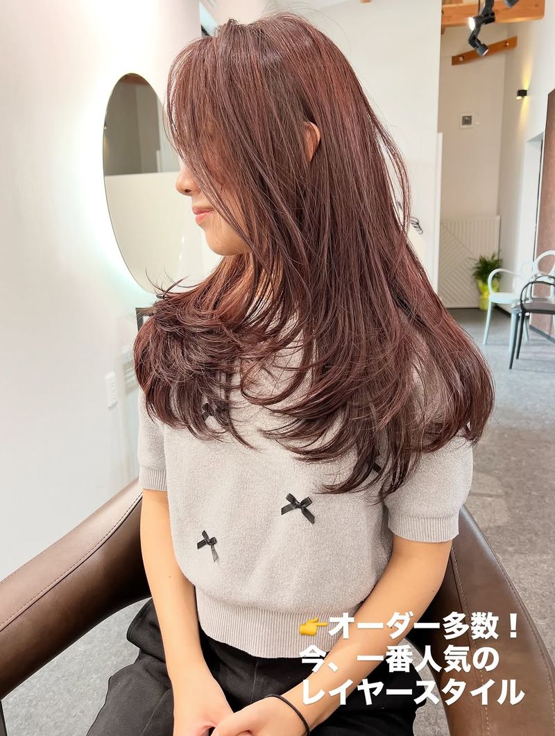 13. Mauve-Tinted Soft Wave Layers