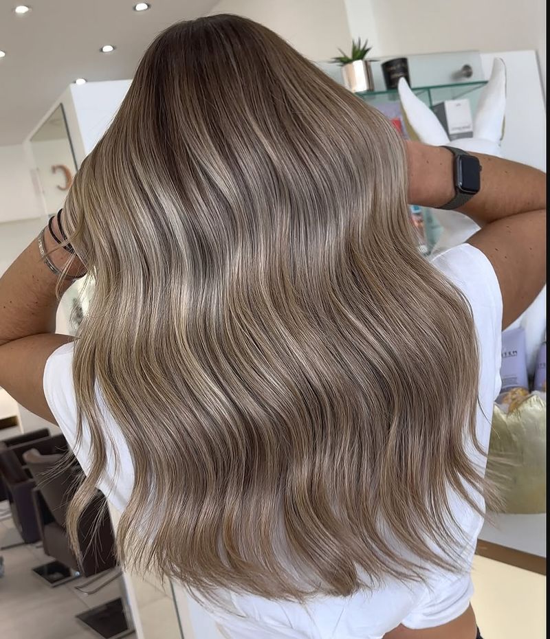 22. Melted Cinnamon Highlights on Ash Brown