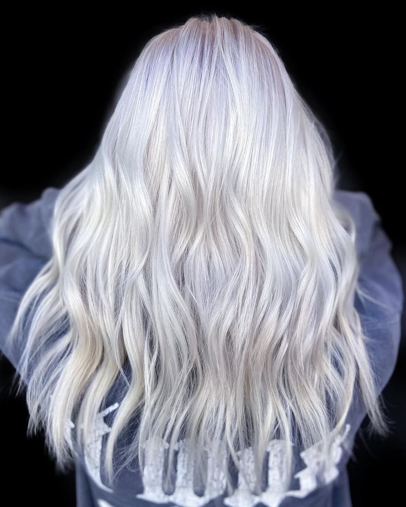 9. Metallic Silver Waves