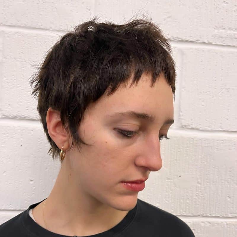 21. Micro-Fringe Textured Pixie