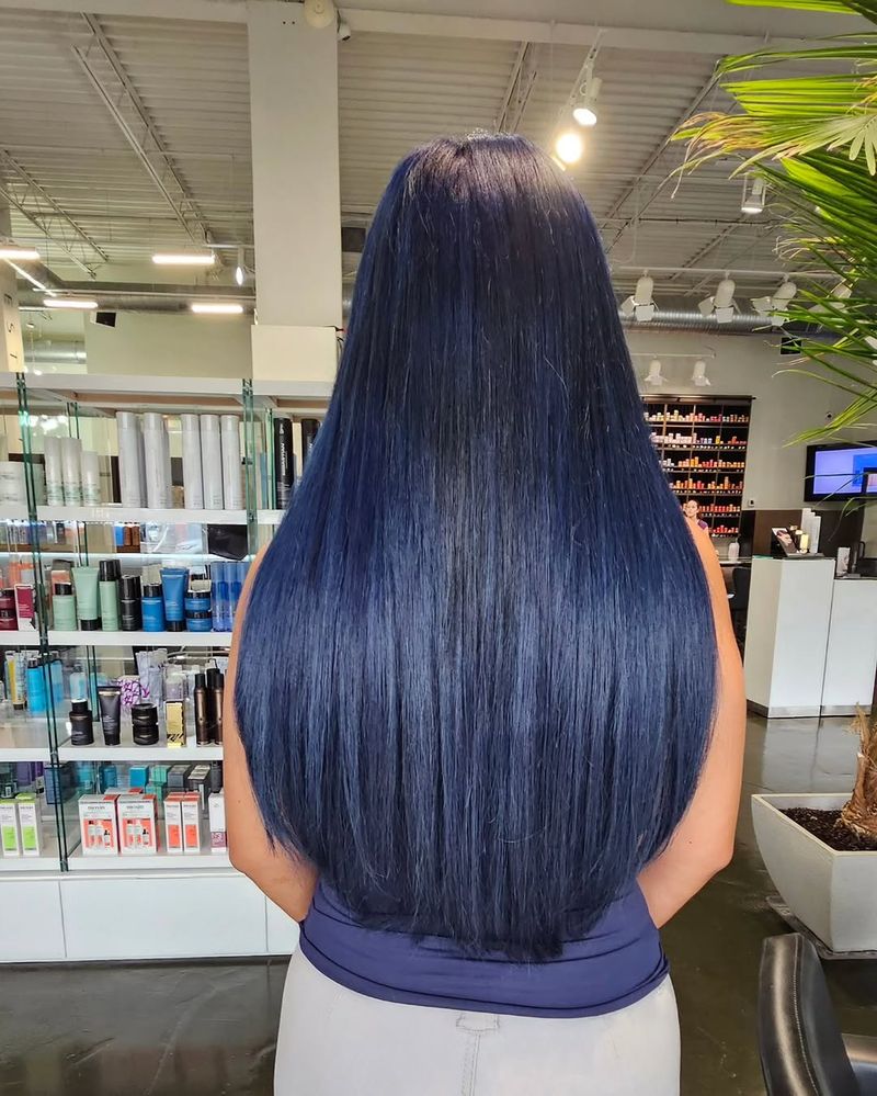 18. Midnight Blue Rapunzel Length