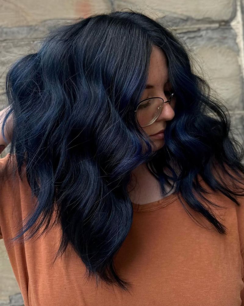 37. Midnight Blue Tousled Waves