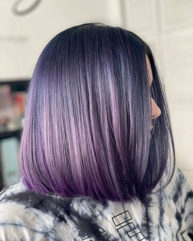 26. Midnight Purple Gradient Lob