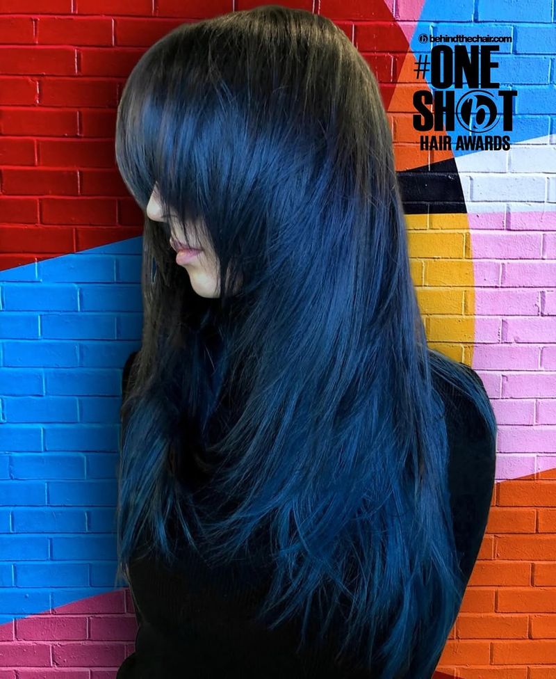 30. Midnight Shag with Full Bangs