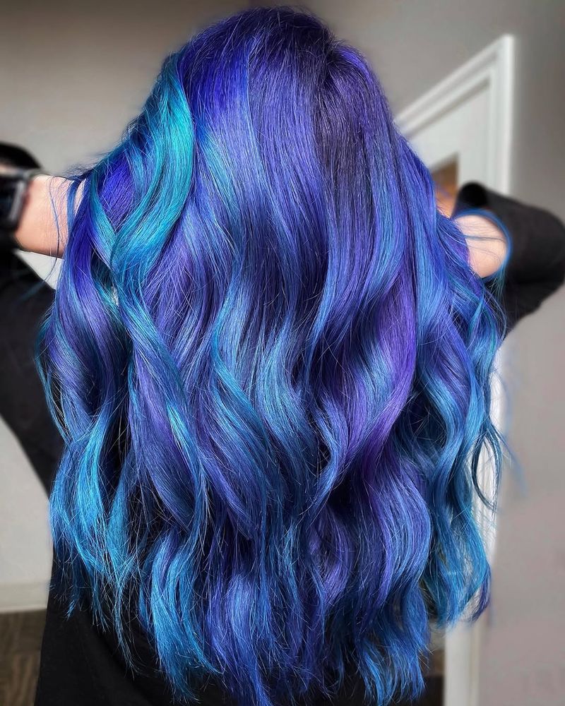 32. Midnight and Cyan Waves