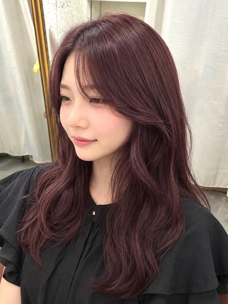 24. Mulberry Waves with Soft Curtain Fringe