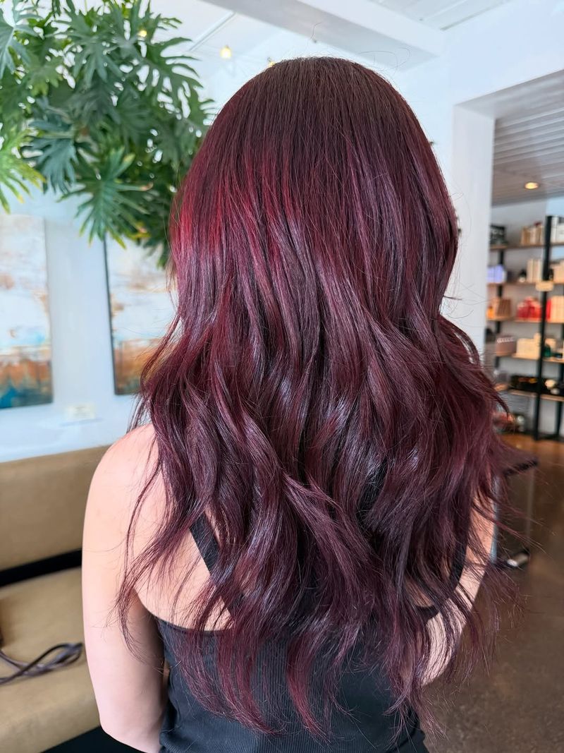 21 Wine Brunette Hair Ideas to Sip In Style This Season