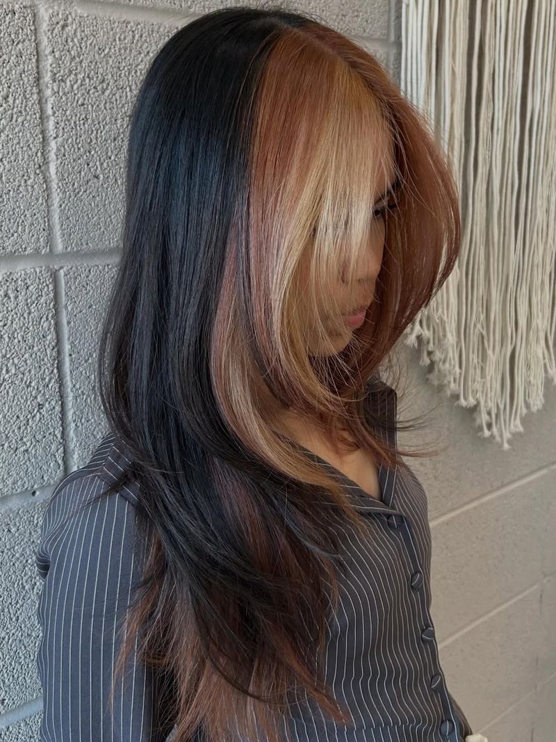 49. Multidimensional Copper and Blonde Contrast