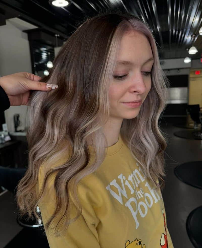 17. Mushroom Brown and Pearl Blonde Halo