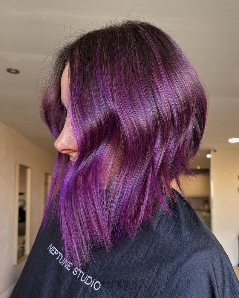 42. Neon Purple Angled Lob