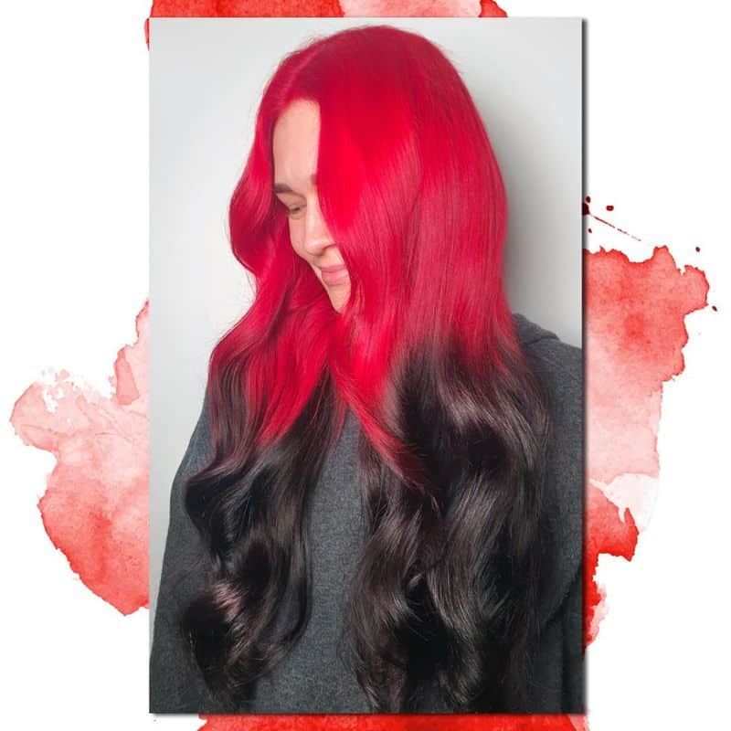 14. Neon Top Dip-Dyed Ends