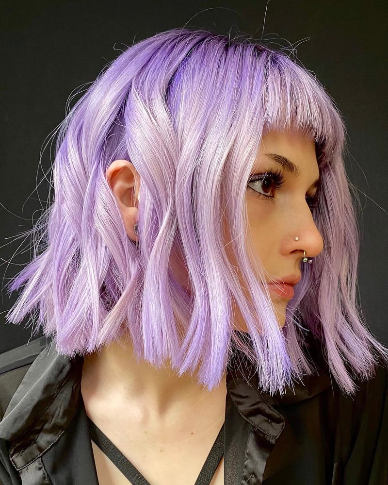 43. Pastel Lilac Textured Lob