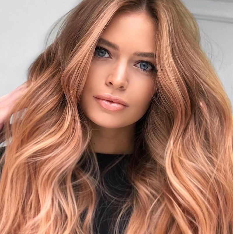 15. Peachy Amber Waves