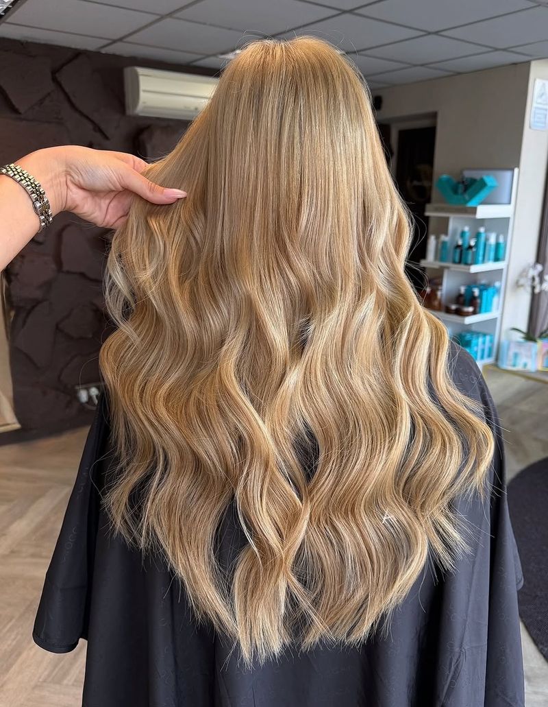 43. Peachy Champagne Waves