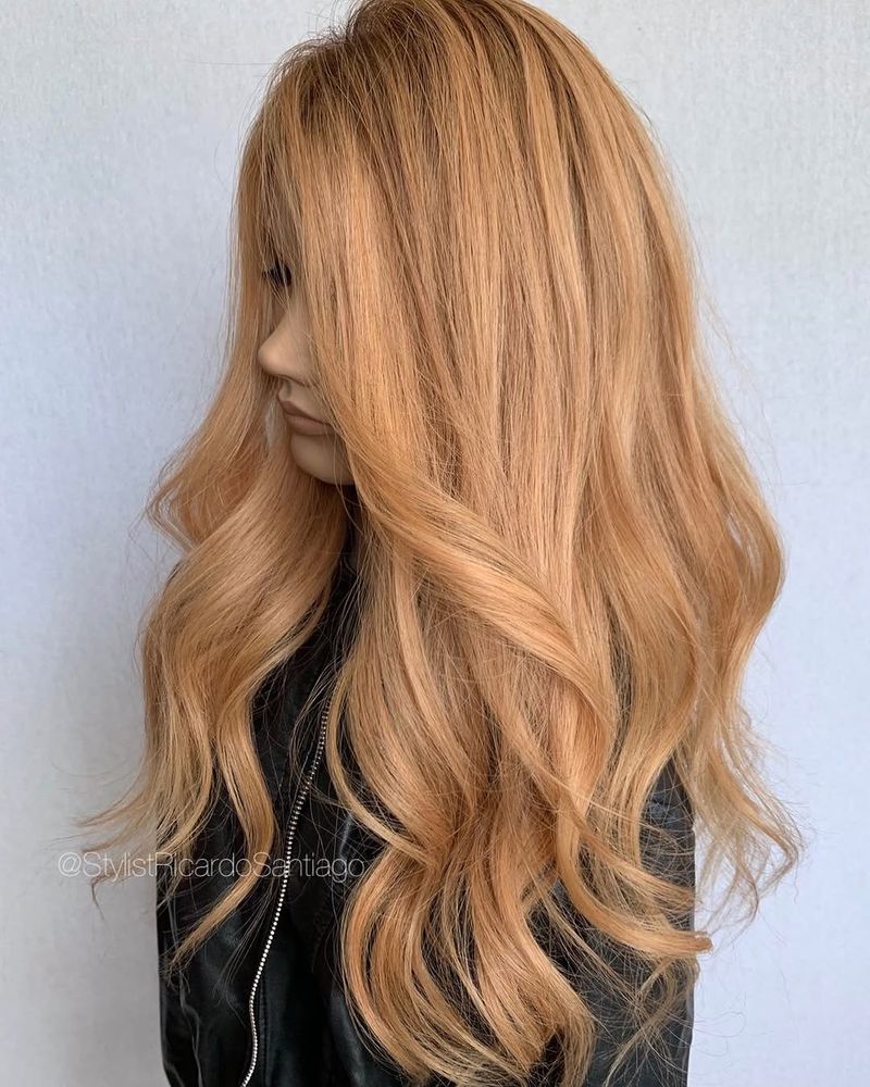 7. Peachy Honey Waves