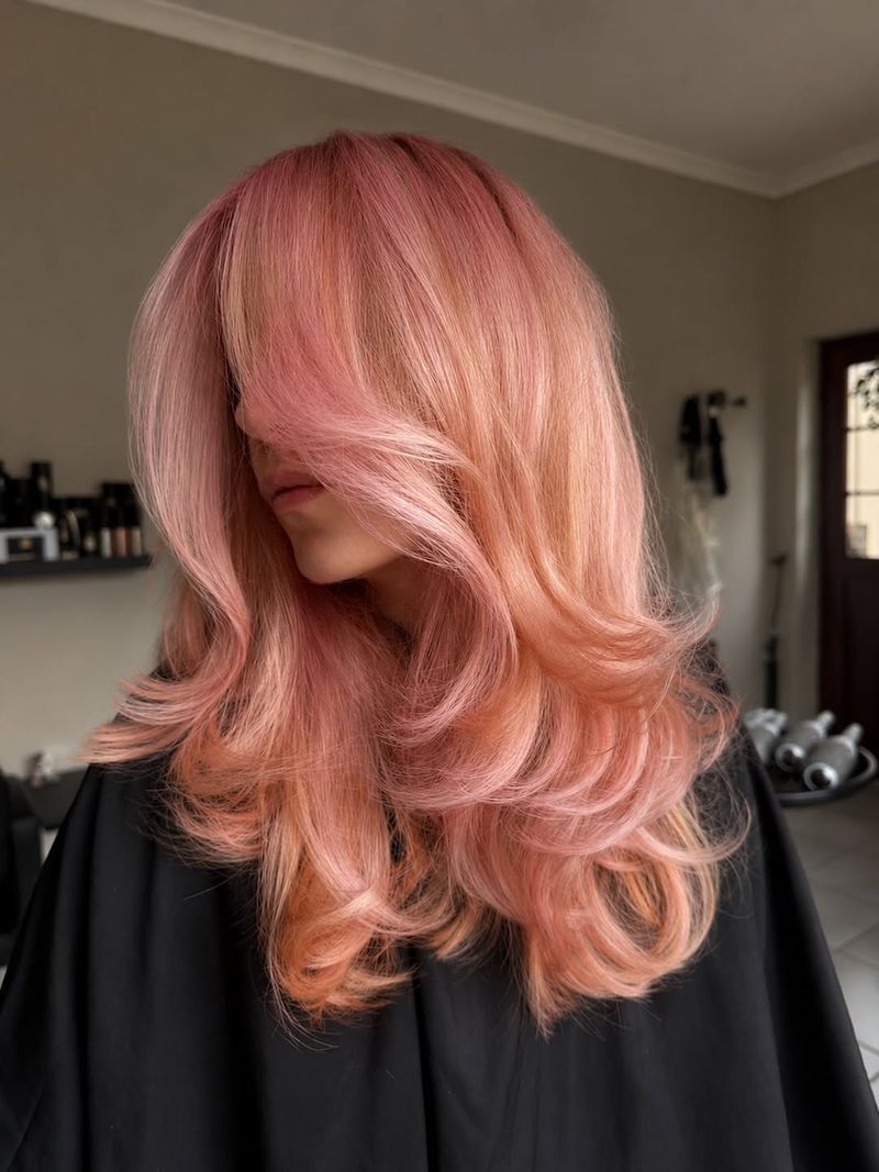 20. Peachy Rose Blowout Layers