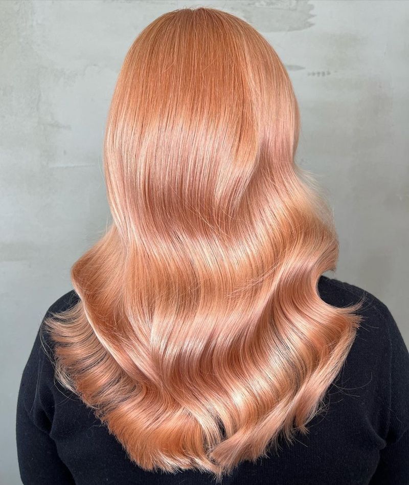 34. Peachy Waves with Ultra Glossy Finish