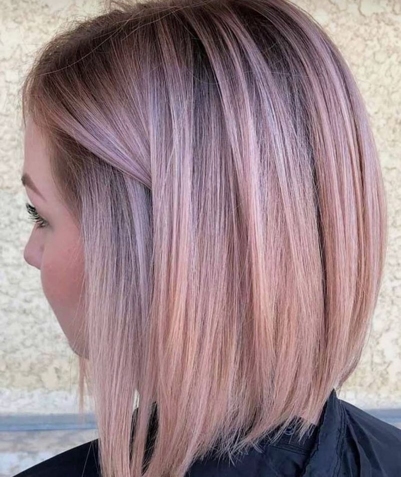 11. Pearlescent Angled Bob