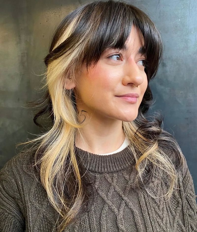 7. Peekaboo Blonde Underlayer Shag