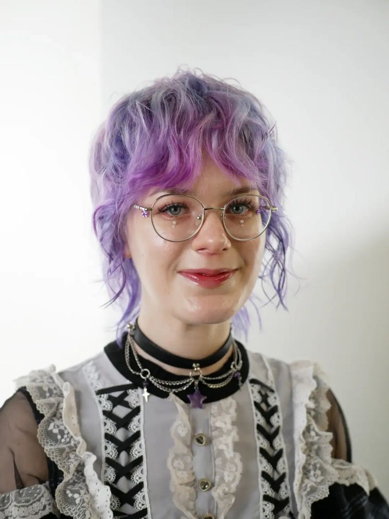 47. Periwinkle Shaggy Mullet