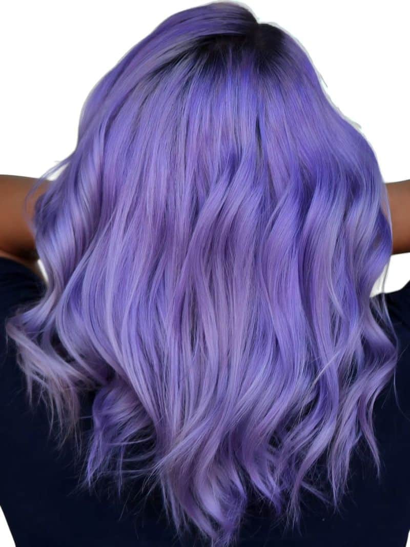 13. Periwinkle Waves with Dark Roots