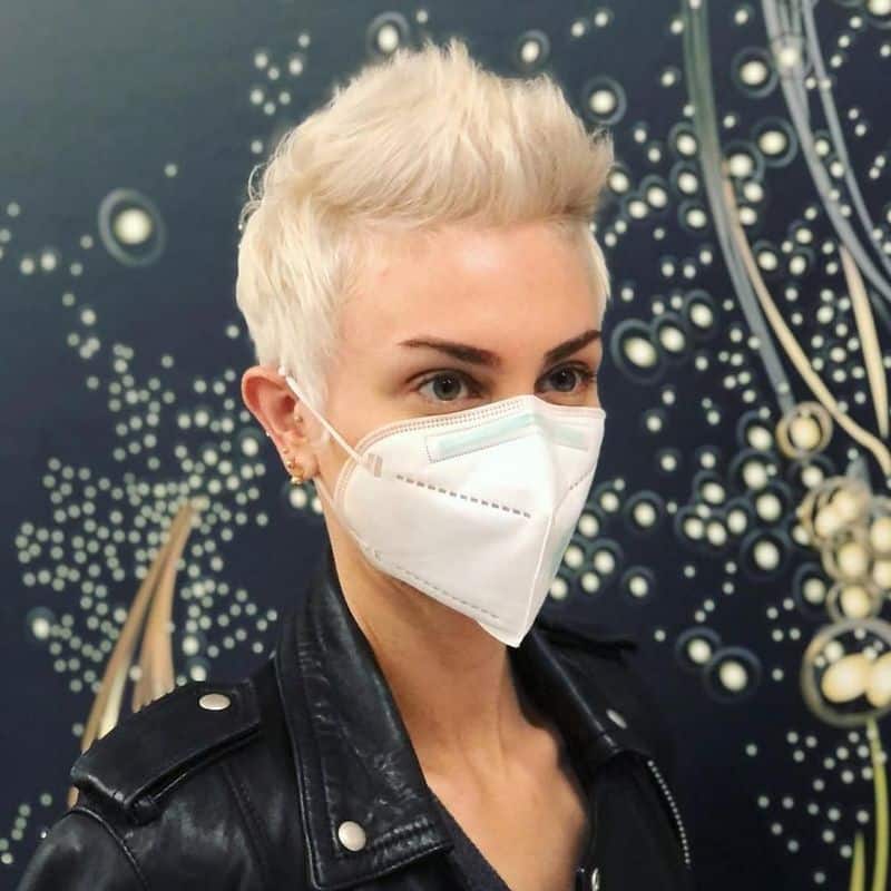 37. Platinum Spiked Pixie