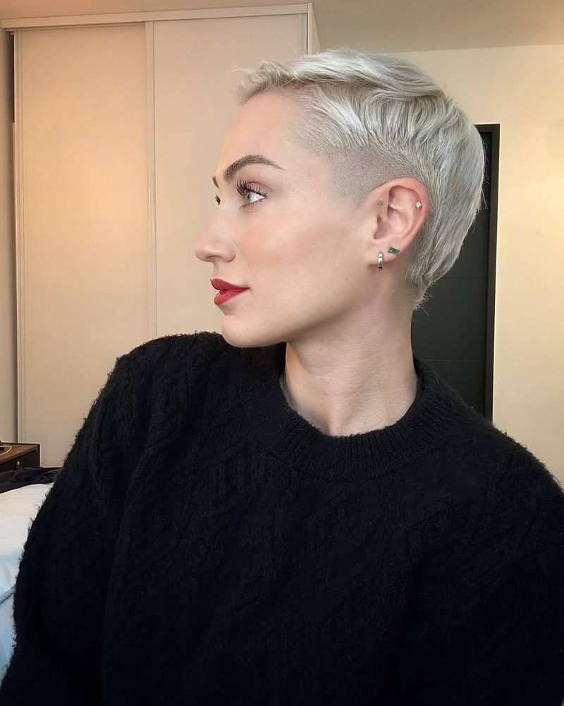 9. Platinum Tapered Undercut