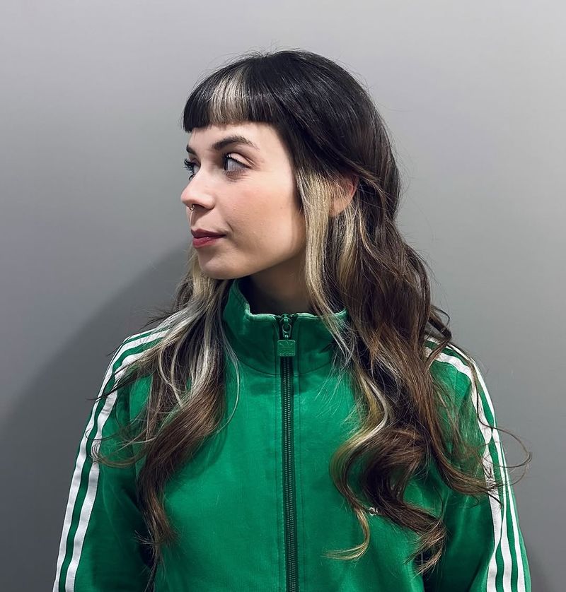 1. Platinum Under-Panel with Micro Bangs