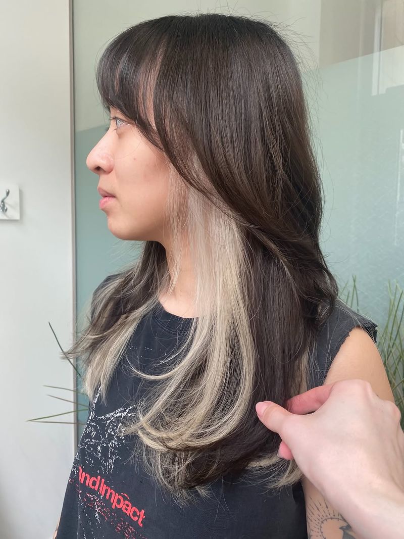 20. Platinum Underlayer with Dark Brown Layers