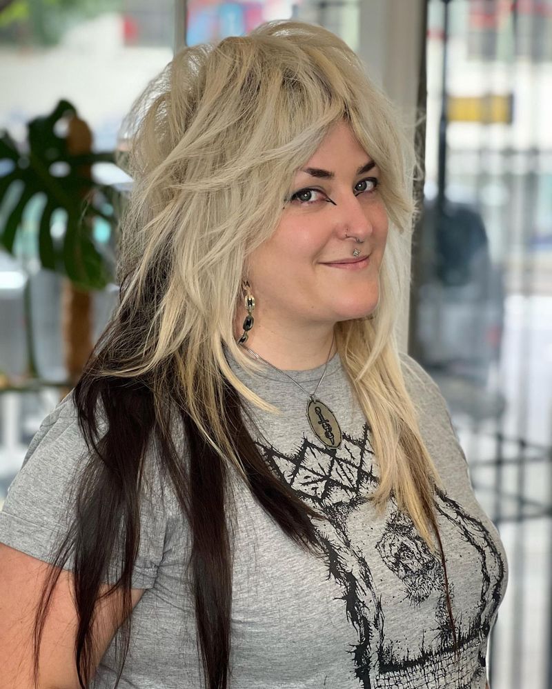 42. Platinum and Dark Underlayer Shag