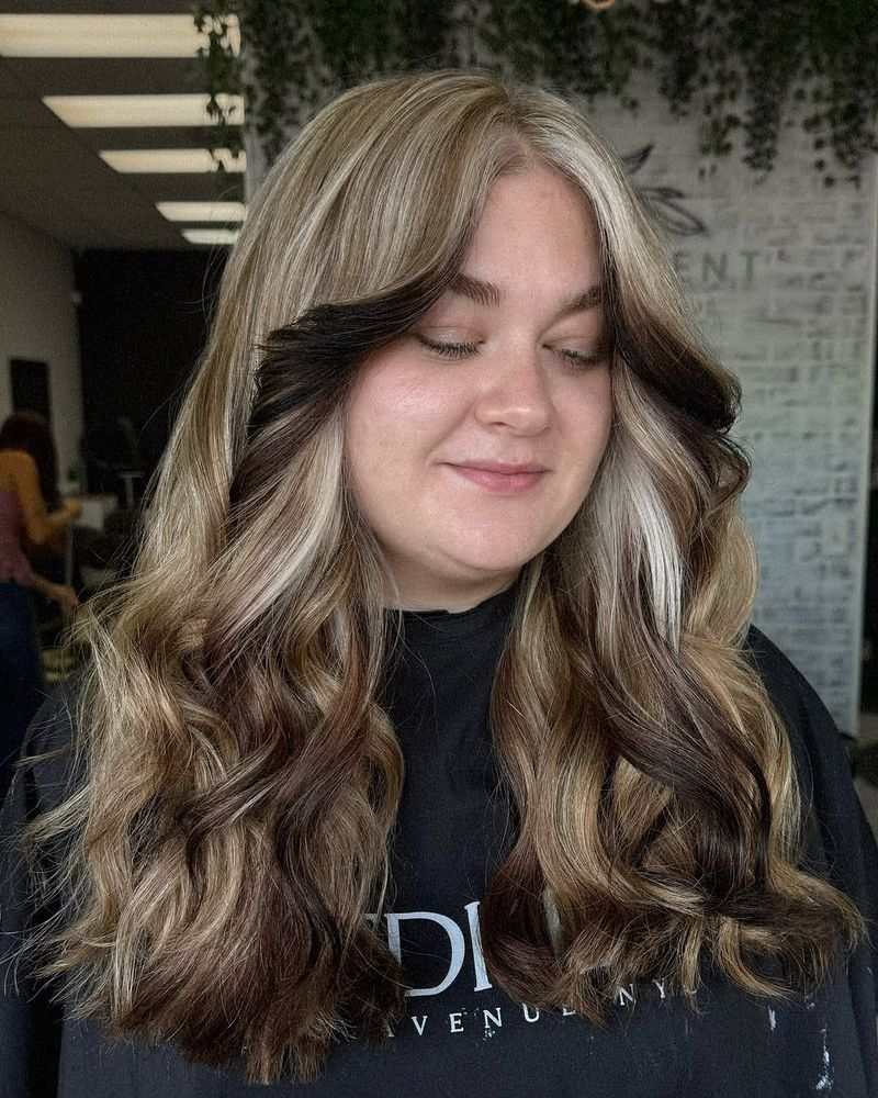23. Platinum and Espresso Split Halo