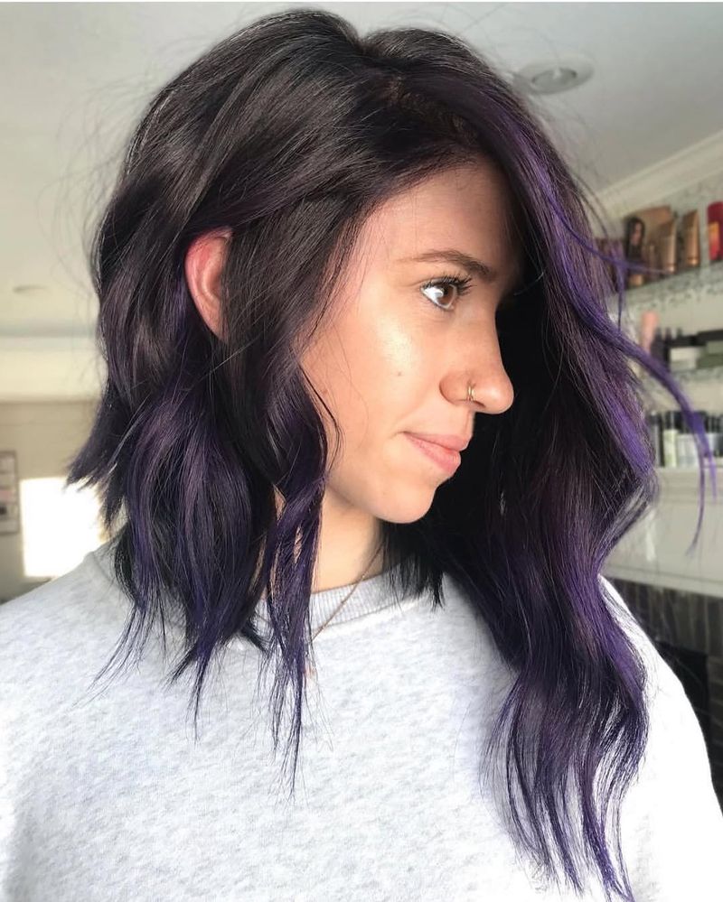 14. Plum Peekaboo Waves
