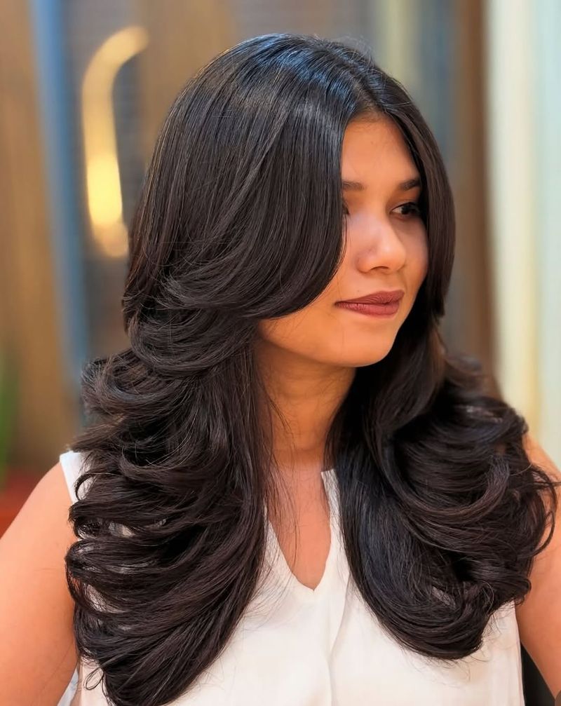 56. Polished Butterfly Layers with Bouncy C-Curls