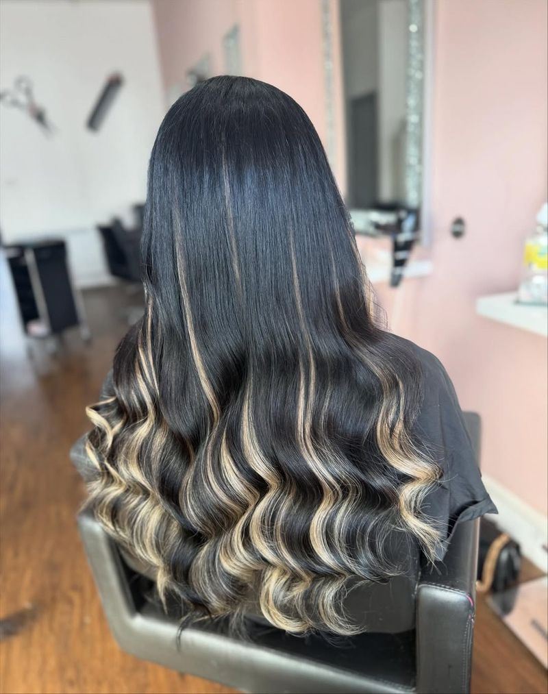19. Raven Waves with Honey Highlights