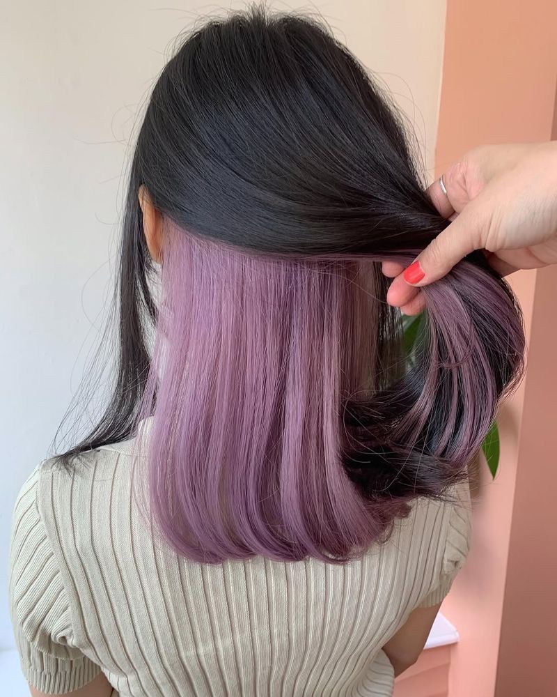14. Raven and Pastel Lilac Under-Layer