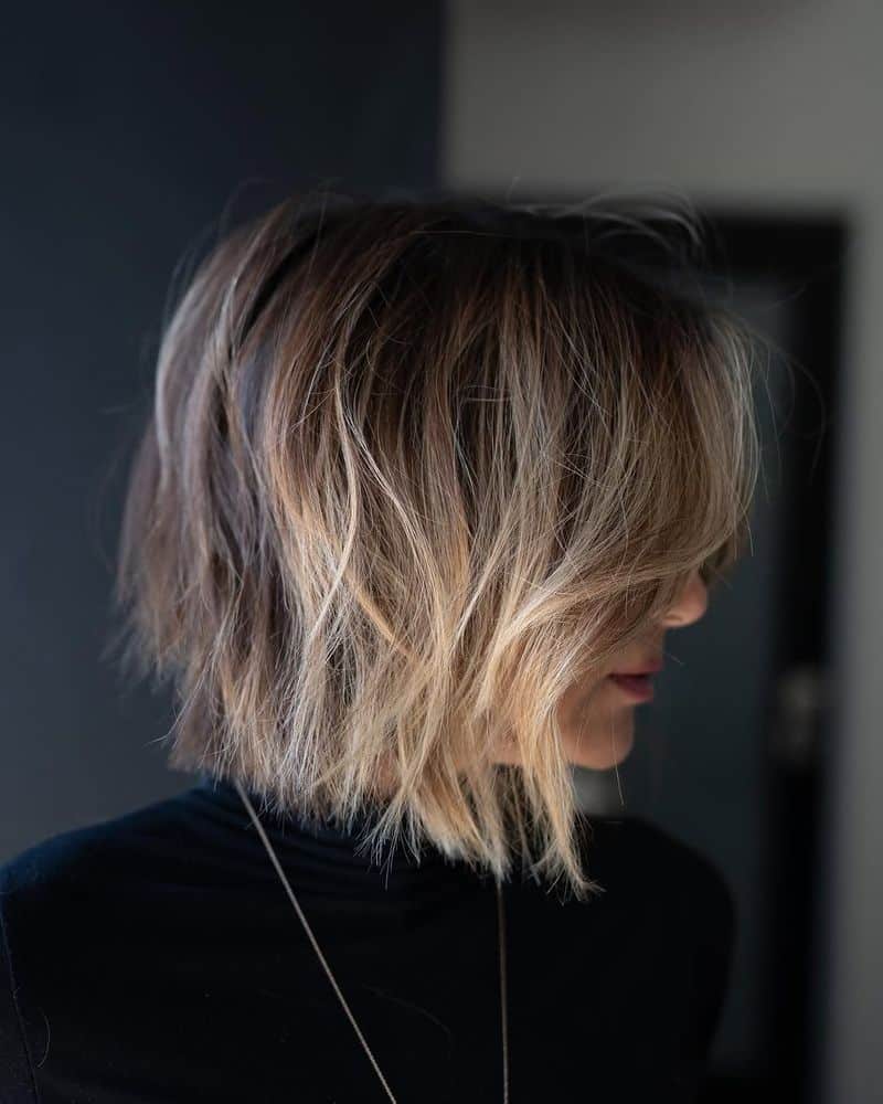 45. Razored Bronde Chop
