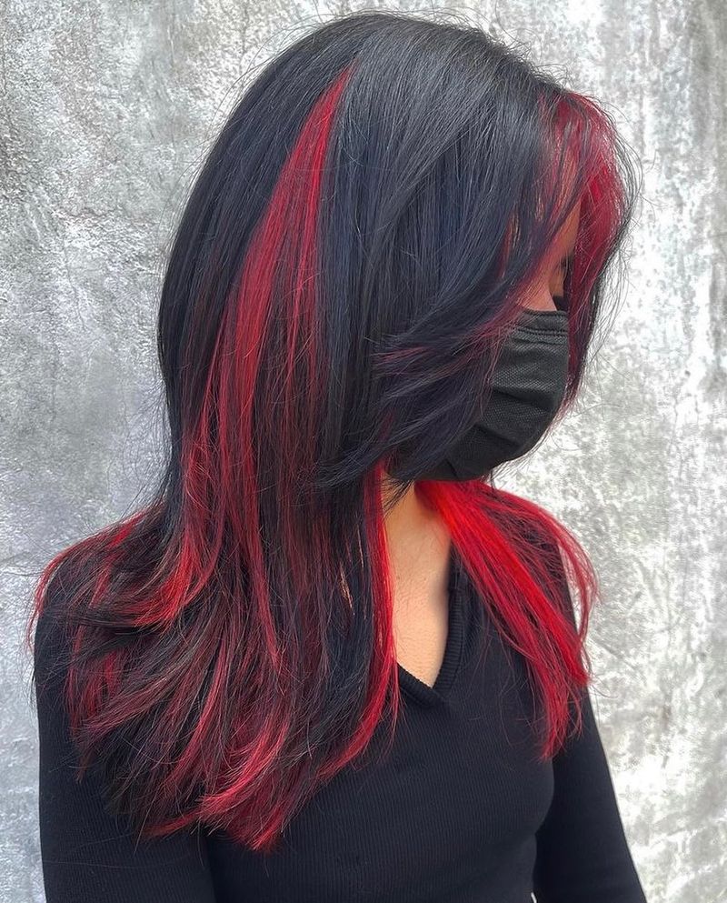 7. Red Peekaboo Layers