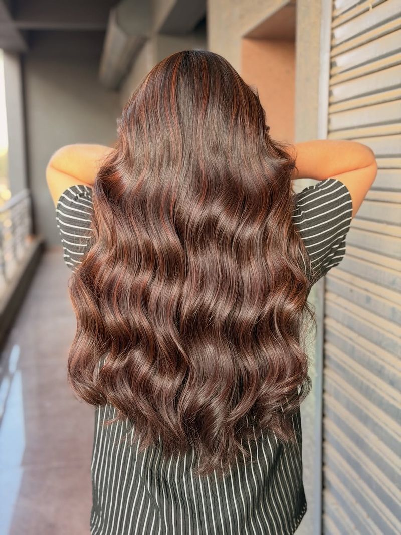 9. Rich Auburn and Caramel Waves