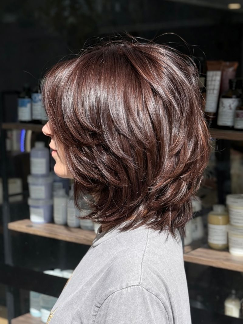 9. Rich Chestnut Shaggy Layers